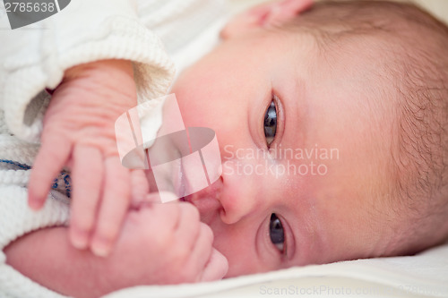 Image of newborn baby in the hospital