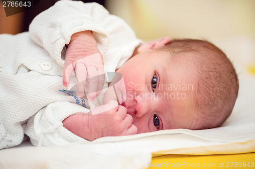 Image of newborn baby in the hospital