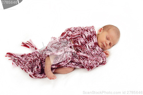 Image of sleeping newborn baby