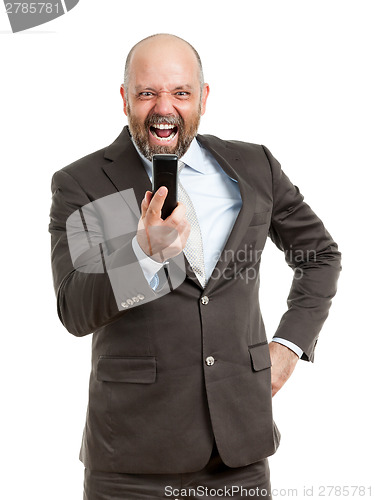Image of business man phone