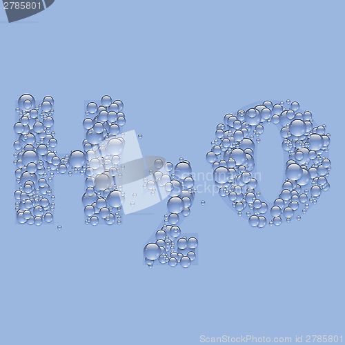 Image of water text