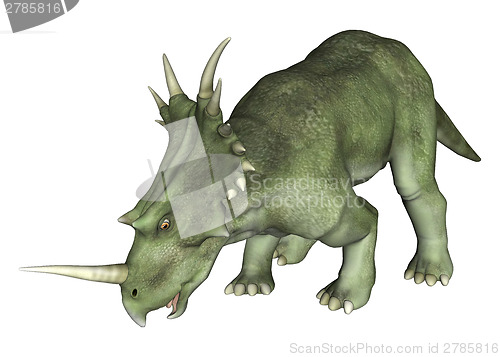 Image of Drinking Dinosaur Styracosaurus