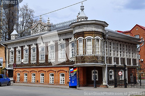 Image of Popov' house. Architectural monument, Tyumen, Russia