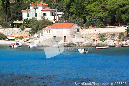Image of Turquoise sea in Croatia Vis Island