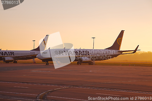 Image of Planes in sunrise