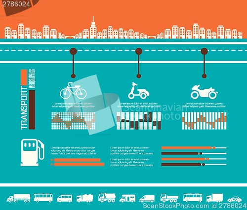 Image of Transportation Infographic Template.