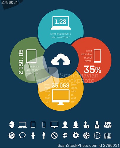 Image of IT Industry Infographic Elements