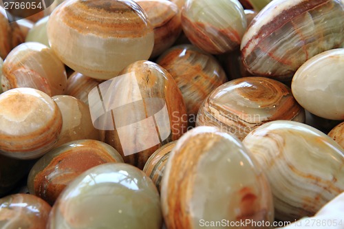 Image of selenite (mineral)  eggs background 