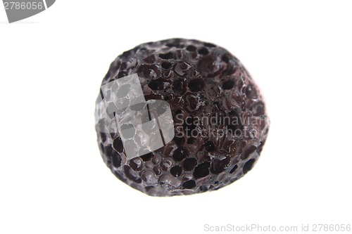 Image of small black magma mineral (look like meteorite)