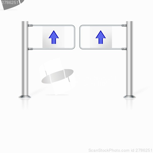 Image of Illustration of turnstile