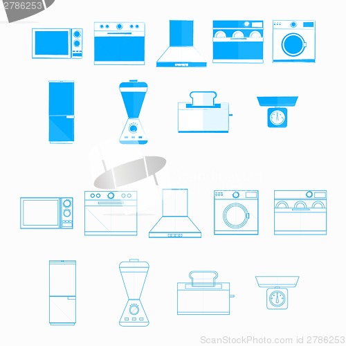 Image of Icons for household equipment