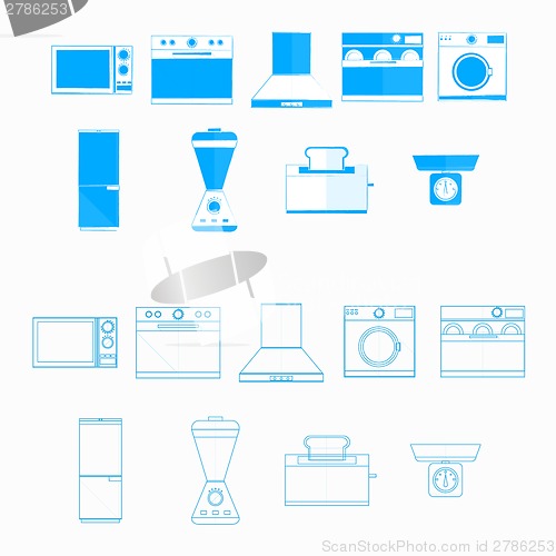 Image of Icons for household equipment