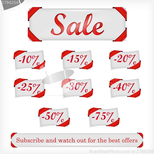 Image of Illustration of sale offers