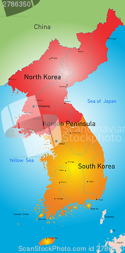 Image of Koreas countries