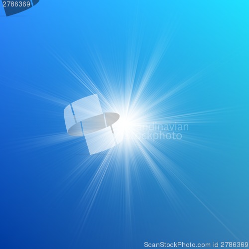 Image of Blue color design with a burst. EPS 10