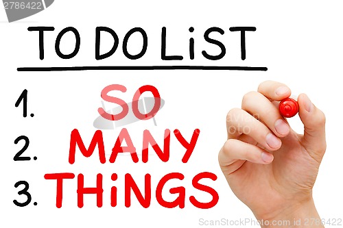 Image of So Many Things To Do List