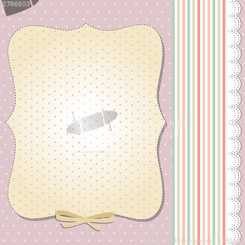 Image of Cool template frame design for greeting card