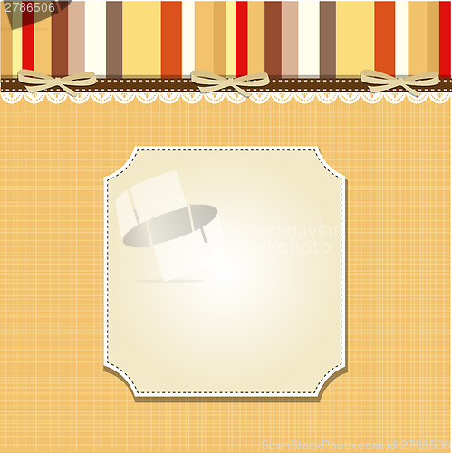 Image of Cool template frame design for greeting card