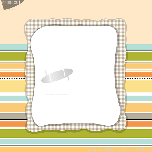Image of Template frame design for greeting card