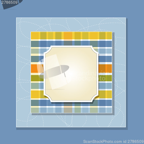 Image of Cool template frame design for greeting card