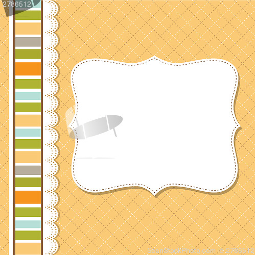 Image of Cool template frame design for greeting card
