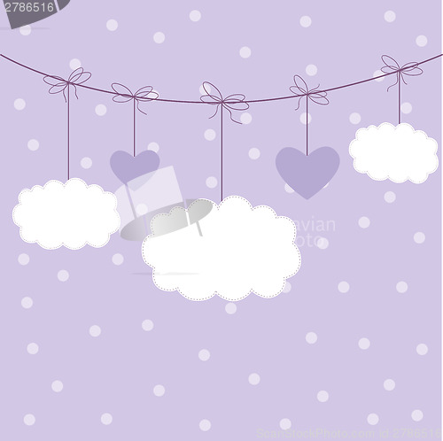 Image of Template design for greeting card