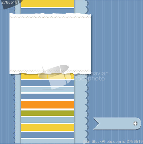 Image of Cool template frame design for greeting card