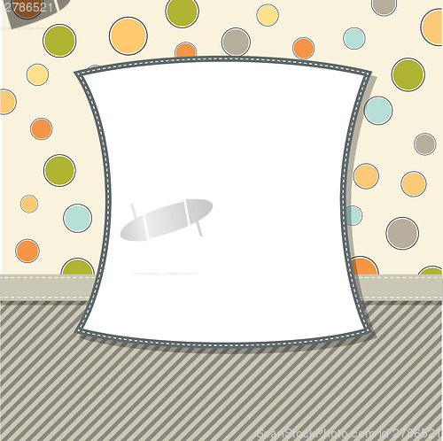 Image of Cool template frame design for greeting card