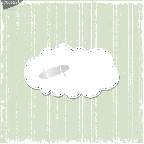 Image of Template frame design for greeting card