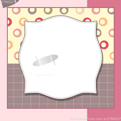 Image of Cool template frame design for greeting card