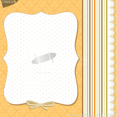 Image of Cool template frame design for greeting card