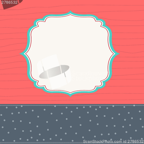 Image of Template frame design for greeting card