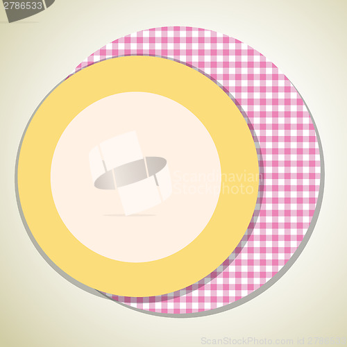 Image of Template frame design for greeting card