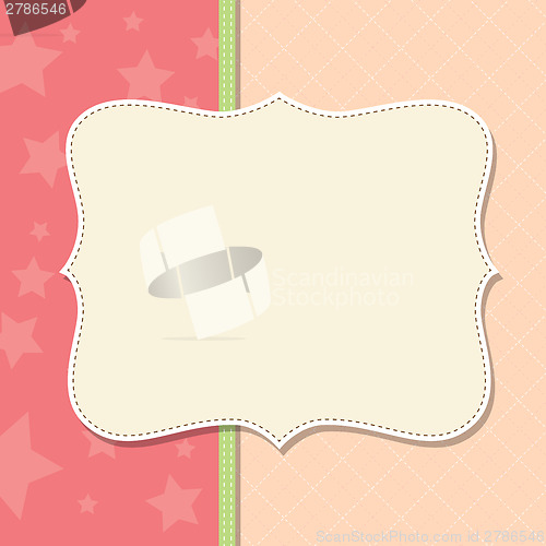 Image of Cool template frame design for greeting card