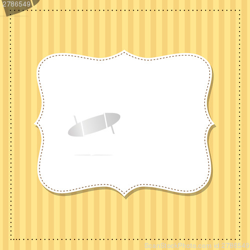 Image of Cool template frame design for greeting card