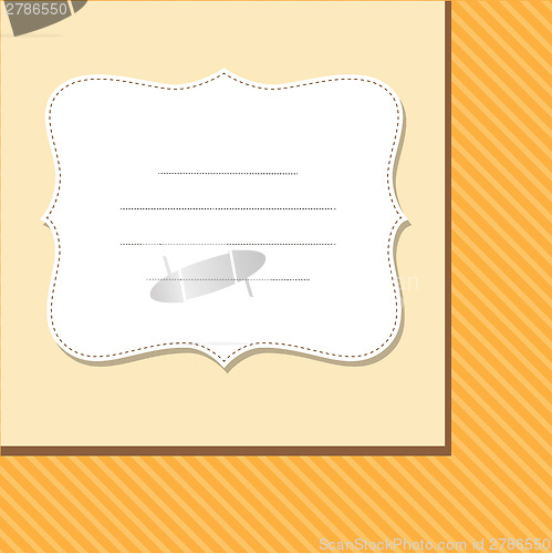 Image of Cool template frame design for greeting card