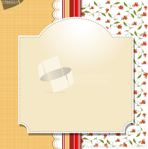 Image of Cool template frame design for greeting card