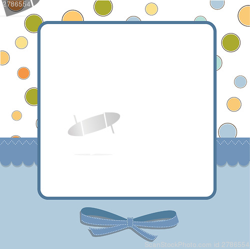 Image of Cool template frame design for greeting card