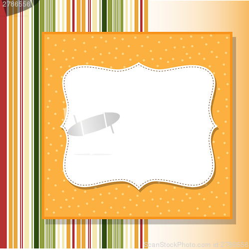 Image of Cool template frame design for greeting card