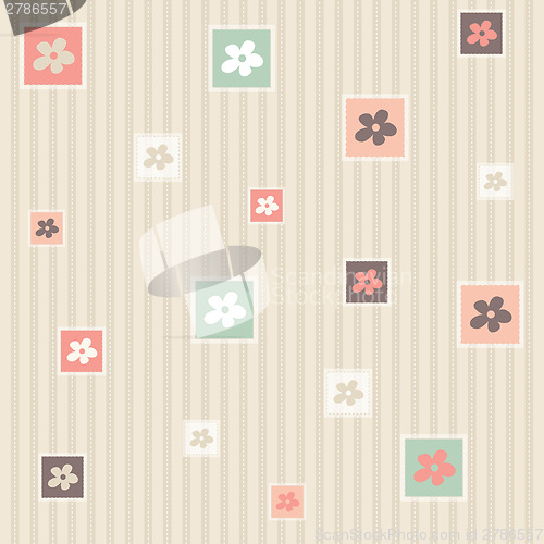 Image of Flower seamless pattern background