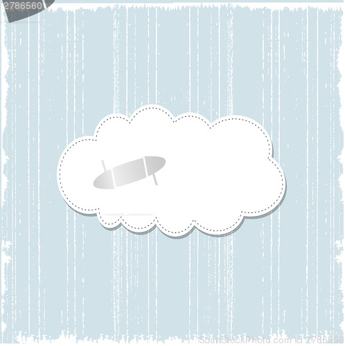 Image of Template frame design for greeting card