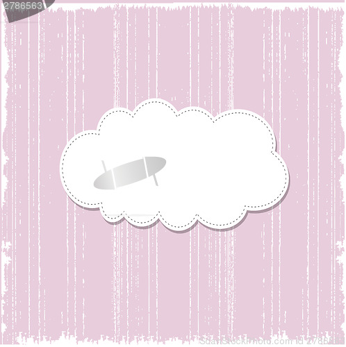 Image of Template frame design for greeting card