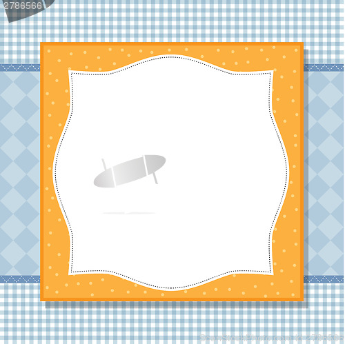 Image of Cool template frame design for greeting card