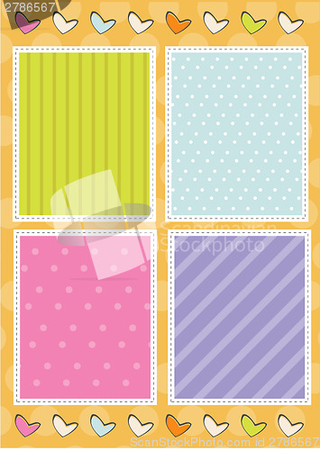 Image of Template design for greeting card