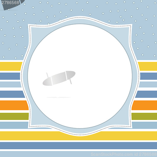 Image of Template frame design for greeting card