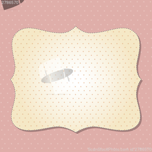Image of Cool template frame design for greeting card