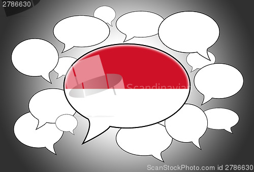 Image of Communication concept - Speech cloud