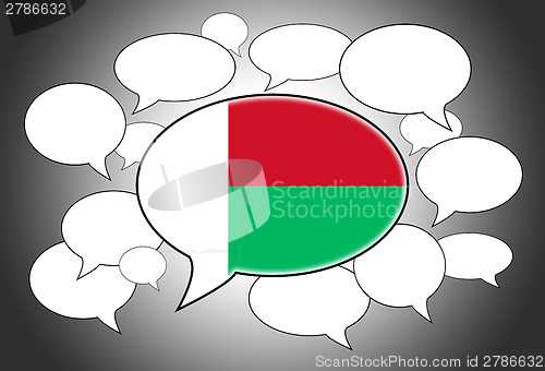 Image of Communication concept - Speech cloud