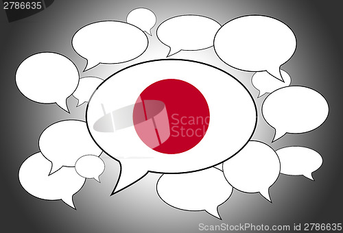 Image of Communication concept - Speech cloud