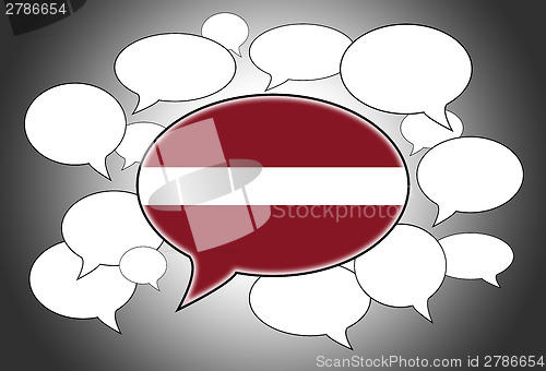 Image of Communication concept - Speech cloud